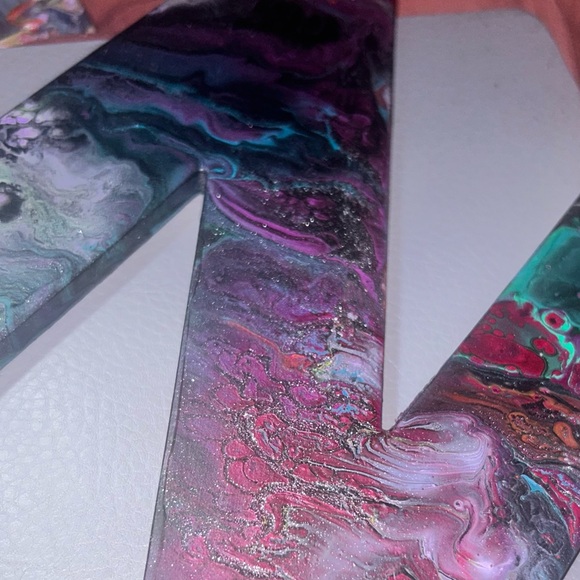 Paint Pour Custom Letters - one of a kind every time - Picture 6 of 16